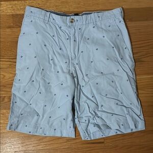 Light Blue Patterned Men's Shorts
